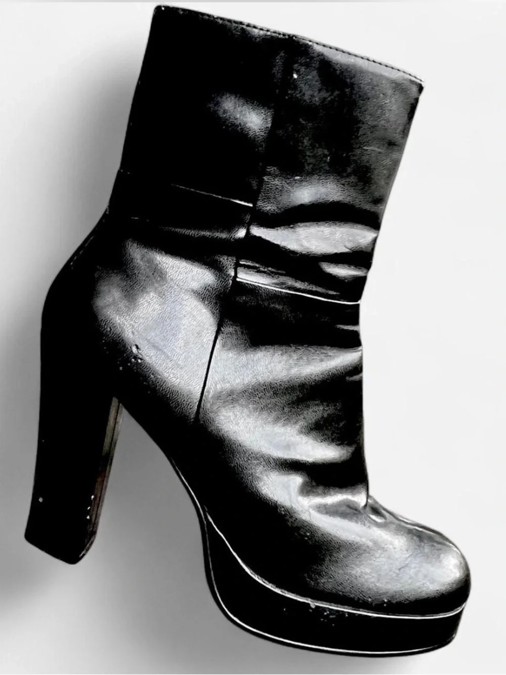 Y2K Bongo Platform Black High-Heel Boots